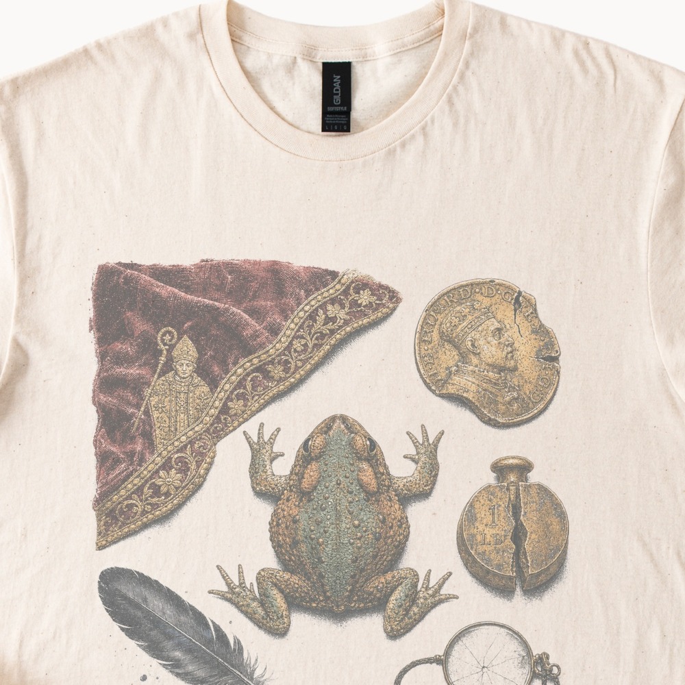 Antiquarian Toad Cabinet Curiosities Steampunk Tee